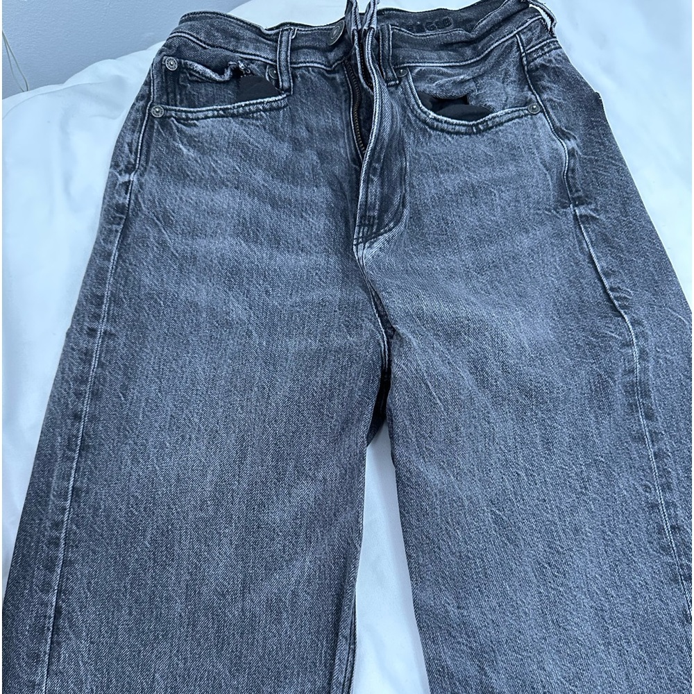 Black American Eagle Mom jeans